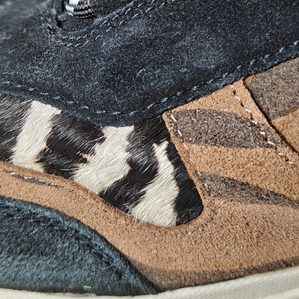 Steve Madden Leopard Print Sneakers Leather Sneakers Shoes Men's Shoes Size 11M - Picture 5 of 10